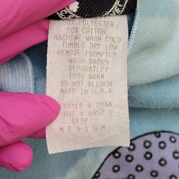 Vintage Beverly-Hills Sweatshirt Women Medium 20x22 Blue USA - Picture 8 of 14